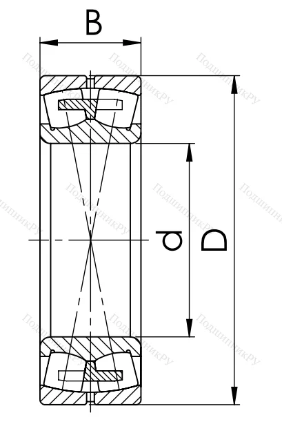 Сферический роликовый подшипник 30-3003220 Н (23220 MBC 3W 33)