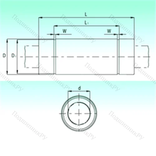 Подшипник шариковый линейный KBL 1257