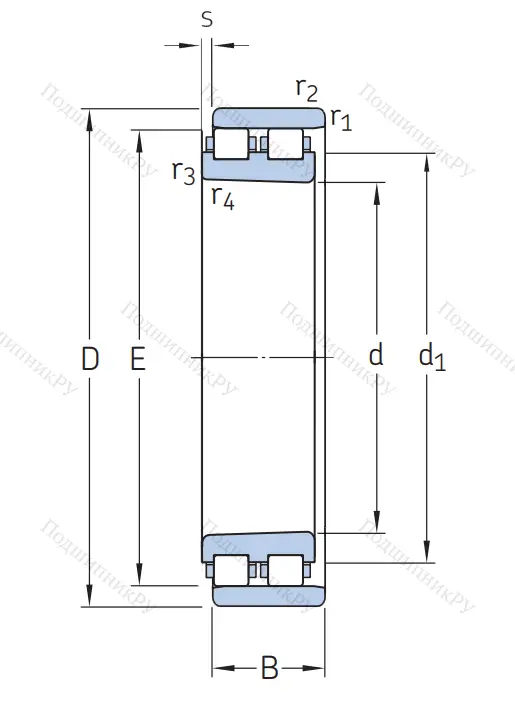 Роликовый цилиндрический подшипник NN 3009 KTN/SP