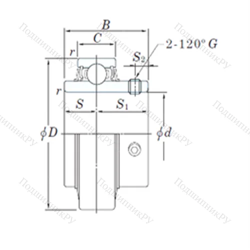 Подшипник шариковый радиальный RB 207-21