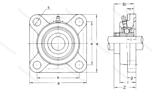 Подшипниковый узел UCF 307 в Новокузнецке