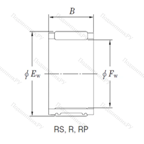 Подшипник игольчатый радиальный RS 505520-1