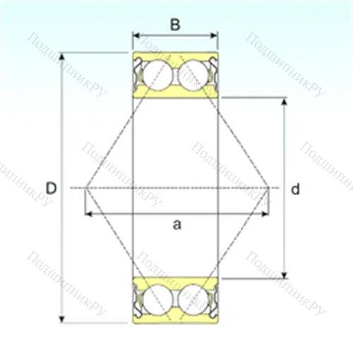 Подшипник шариковый радиально-упорный 3215-ZZ