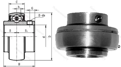 Корпусный подшипник UC 205 в Новокузнецке