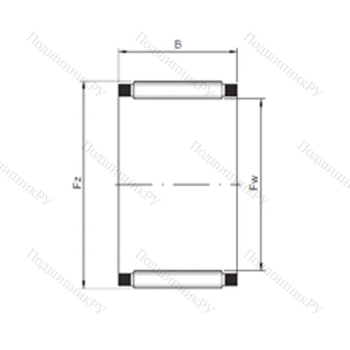 Подшипник игольчатый радиальный K 24x28x17