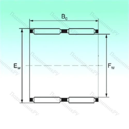 Подшипник игольчатый радиальный K 60x66x40 - ZW