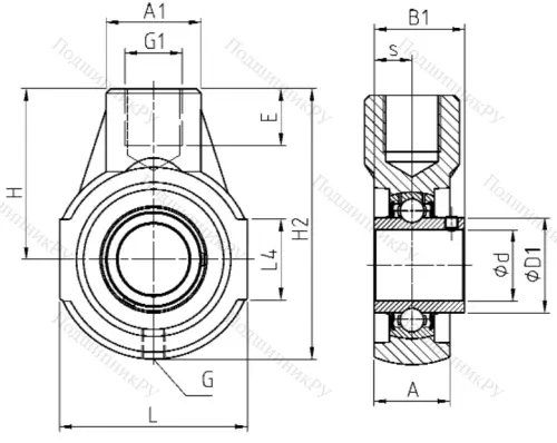 Подшипниковый узел ESEHE 205 в Новокузнецке