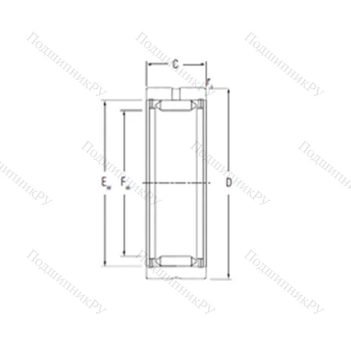 Подшипник игольчатый радиальный RNA 3160