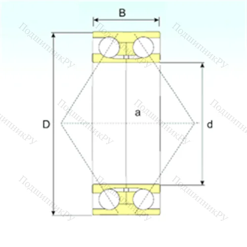 Подшипник шариковый радиально-упорный 3203 ATN 9
