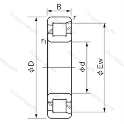 Подшипник роликовый радиальный