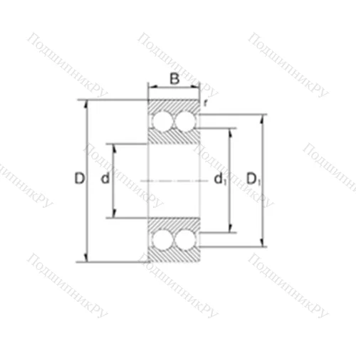 Подшипник шариковый радиально-упорный S 5205