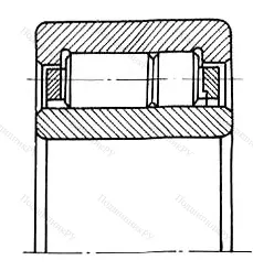 Модификация подшипника 42629/530 размер 530x710x180