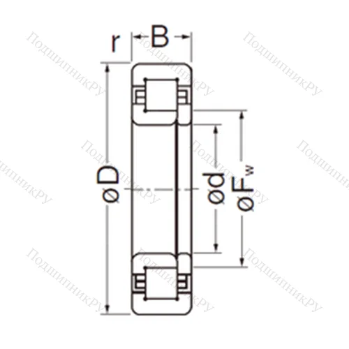 Подшипник роликовый радиальный