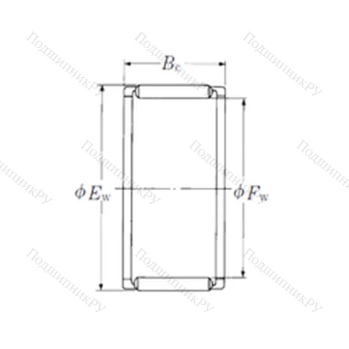 Подшипник игольчатый радиальный FWJ-323723