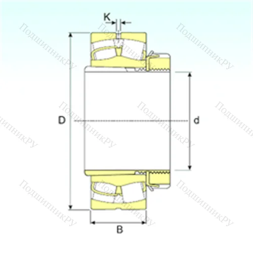 Подшипник роликовый радиальный самоцентрирующийся 22320 EKW 33+H 2320