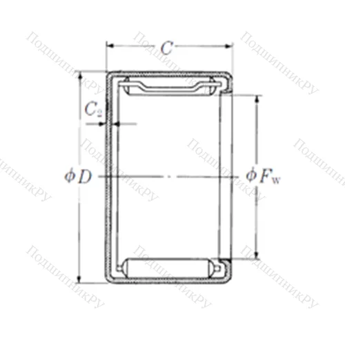 Подшипник игольчатый радиальный MFJL-5540L