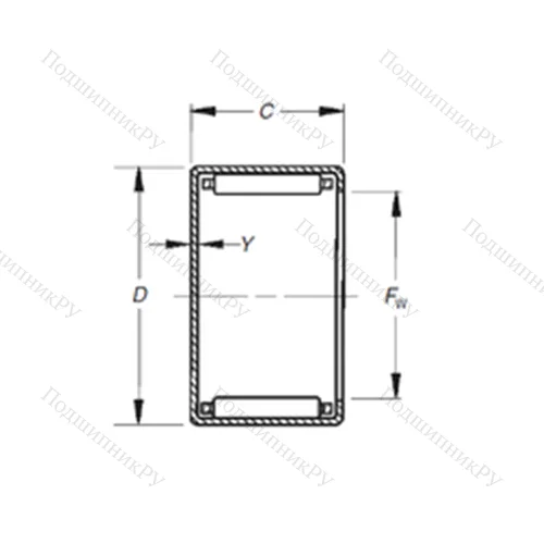 Подшипник игольчатый радиальный MJH-10101