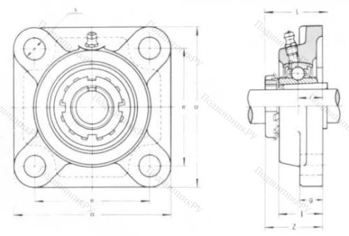 Подшипниковый узел UKF 209 в Новокузнецке