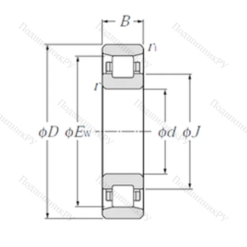 Подшипник роликовый радиальный