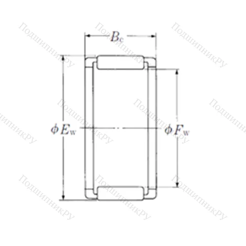 Подшипник игольчатый радиальный FWF-283516-E