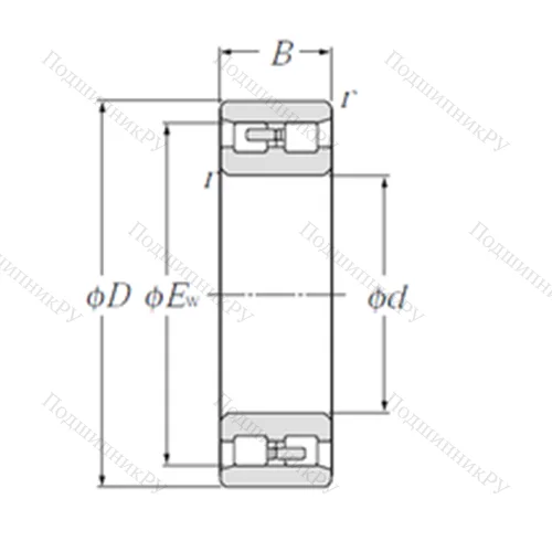 Подшипник роликовый радиальный