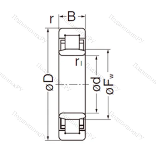 Подшипник роликовый радиальный