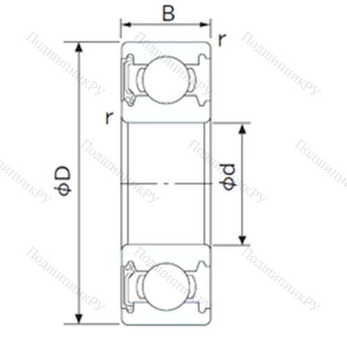 Подшипник шариковый радиальный 6320NSL