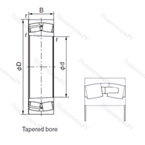 Подшипник роликовый радиальный 23220AXK