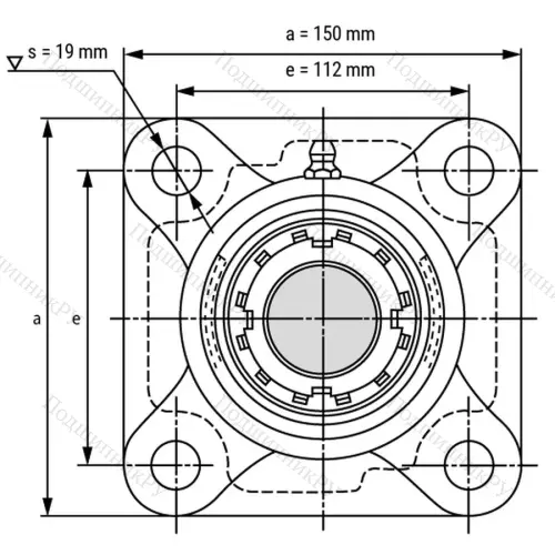 Подшипниковый узел UKF 308+H 2308 - Вал: 35 мм