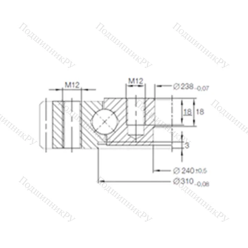 Подшипник шариковый опорно-поворотный