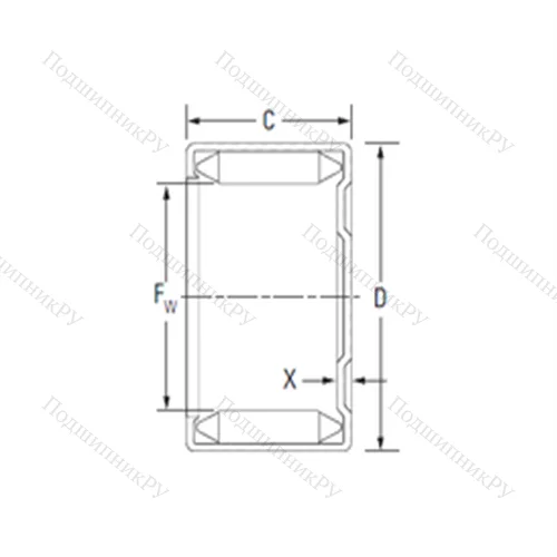 Подшипник игольчатый радиальный M 20121