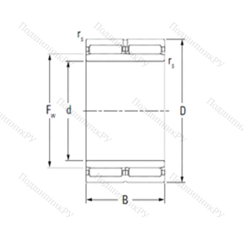 Подшипник игольчатый радиальный NA 69/32