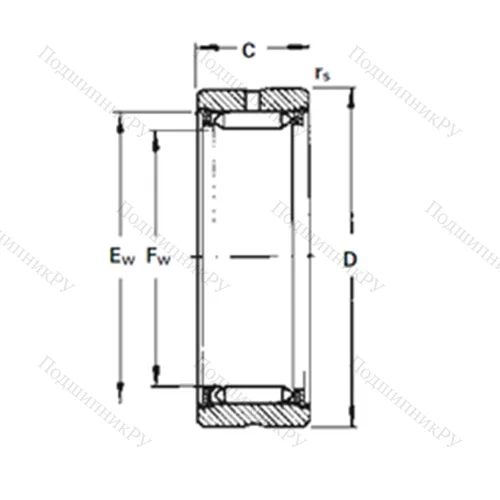 Подшипник игольчатый радиальный RNA 3180