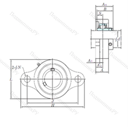 Подшипниковый узел шариковый радиальный