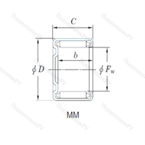Подшипник игольчатый радиальный