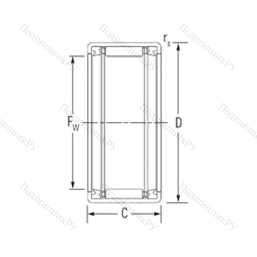 Подшипник игольчатый радиальный HK 3022RS