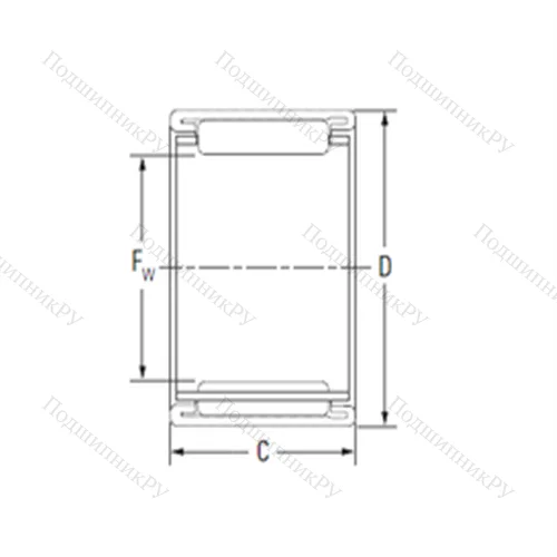 Подшипник игольчатый радиальный BHTM 3530