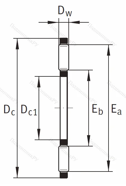 Игольчатый подшипник подшипник AXK 3552 A