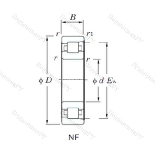 Подшипник роликовый радиальный