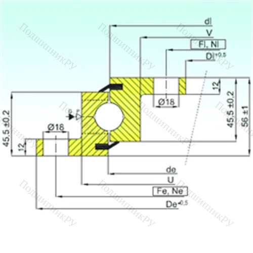 Подшипник шариковый опорно-поворотный NBL.20.0314.200-1PPN