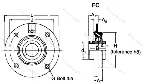 Подшипниковый узел FC 50 в Новокузнецке