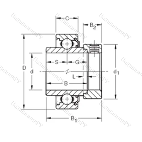 Подшипник шариковый радиальный 1103KL 3