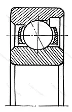 Модификация подшипника 2-6101Е1 размер 12x28x8