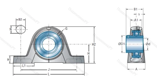 Подшипниковый узел UCPE 204 в Новокузнецке
