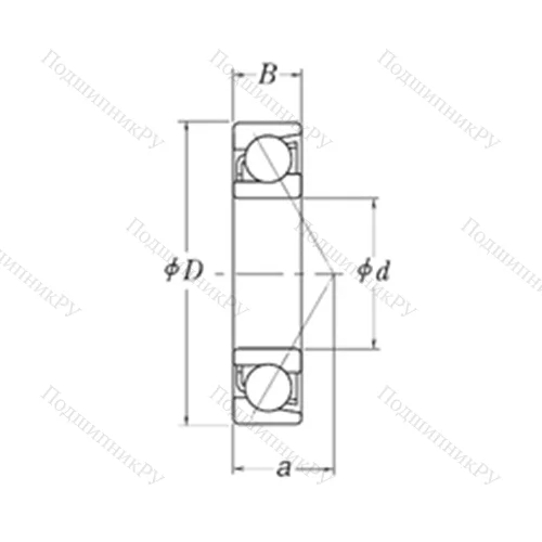 Подшипник шариковый радиально-упорный LJT 12