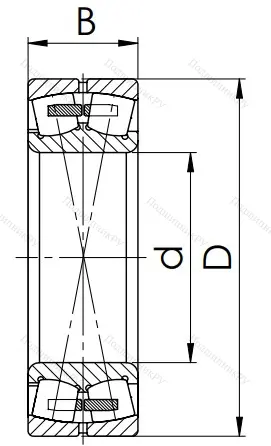 Сферический роликовый подшипник 3517 Н (22217 MBW 33)