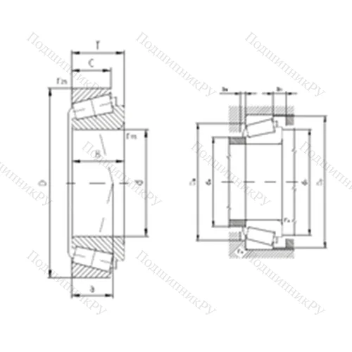 Подшипник роликовый радиально-упорный 32922A