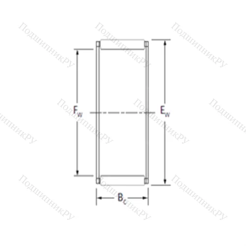 Подшипник игольчатый радиальный RFU 253027A