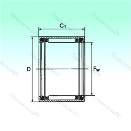 Подшипник игольчатый радиальный HK 1616 2RS