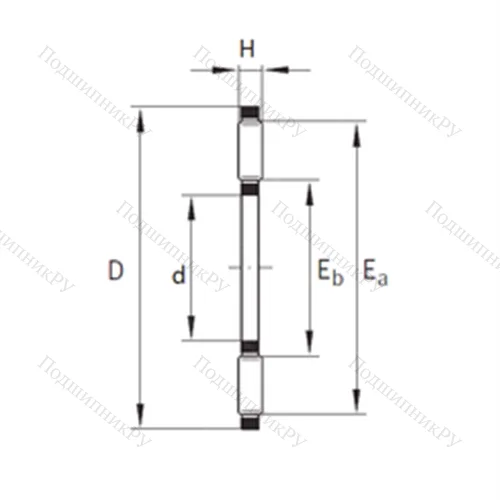 Подшипник игольчатый упорный